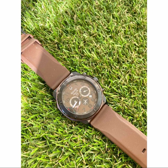 Bulova Other - Bulova Rubber Band Men’s Watch in Brown.